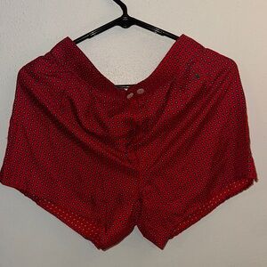 Victoria's Secret Red Printed Pajama Shorts